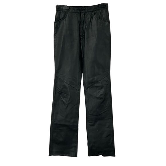 Harley Davidson‎ Women's Black Leather Lace-Up Back Motorcycle - Main Image